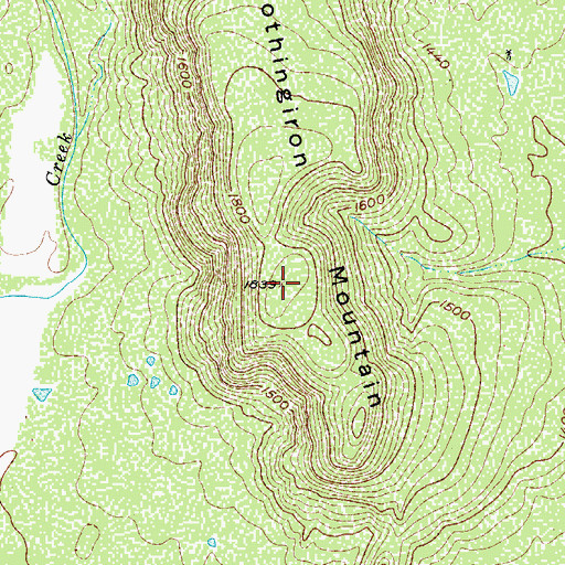 Topographic Map of Smoothingiron Mountain, TX