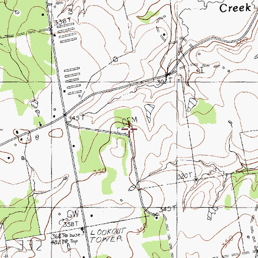 Topographic Map of Snap Cemetery, TX