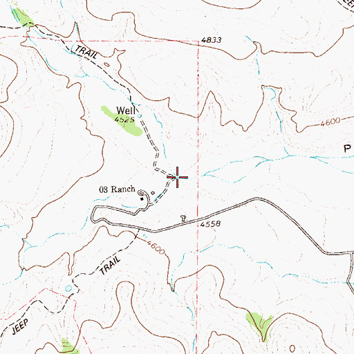 Topographic Map of Solomon Canyon, TX