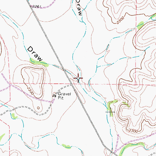 Topographic Map of Son Chapman Draw, TX
