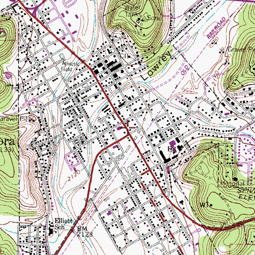 Topographic Map of Sonora, TX