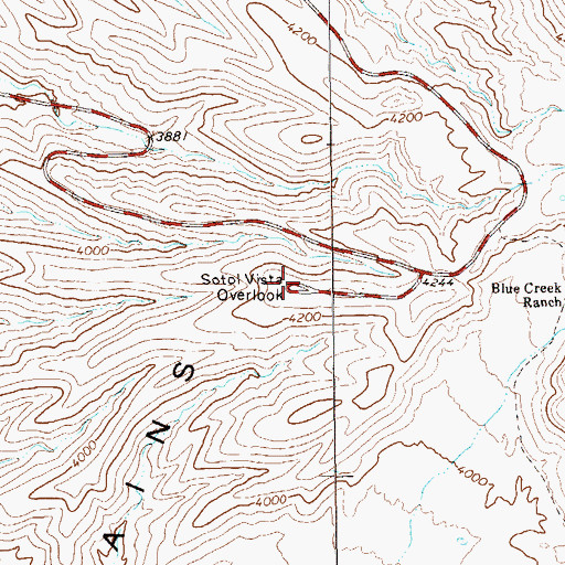 Topographic Map of Sotol Vista Overlook, TX