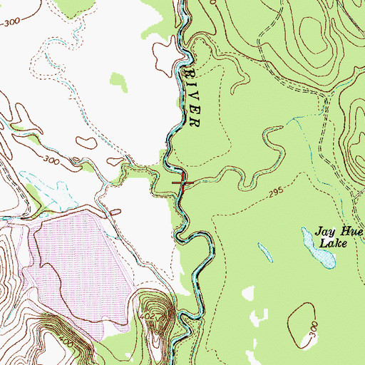 Topographic Map of Sour Branch, TX