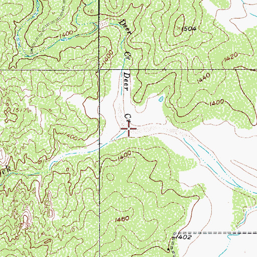 Topographic Map of South Fork San Fernando Creek, TX