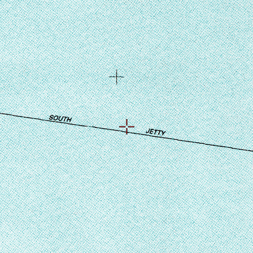 Topographic Map of South Jetty, TX