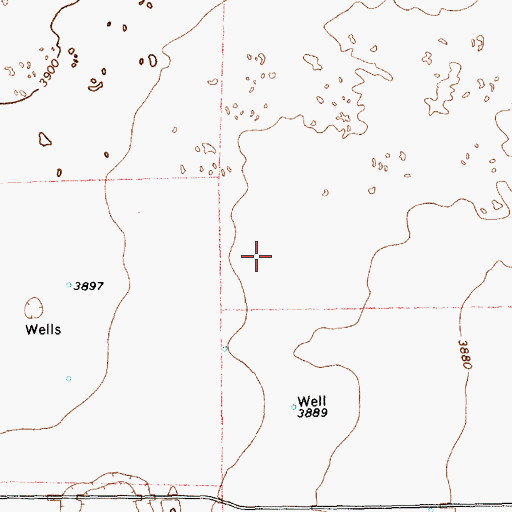 Topographic Map of South Lease Windmill, TX