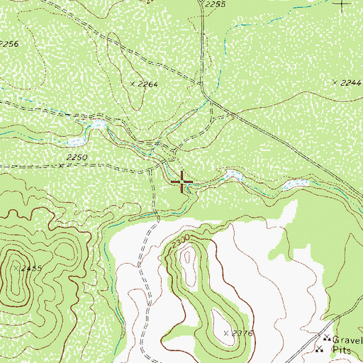 Topographic Map of South Liveoak Draw, TX