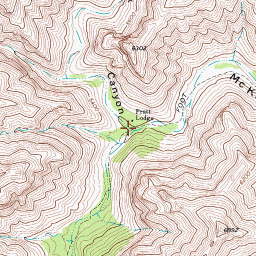 Topographic Map of South McKittrick Canyon, TX