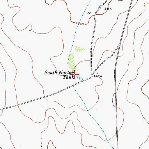Topographic Map of South Norton Tank, TX