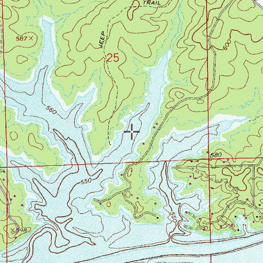 Topographic Map of Dead Boy Cove, AL