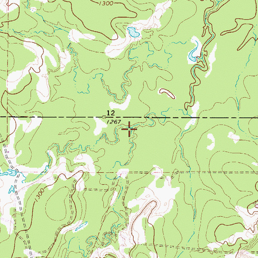 Topographic Map of South Wagon Creek, TX