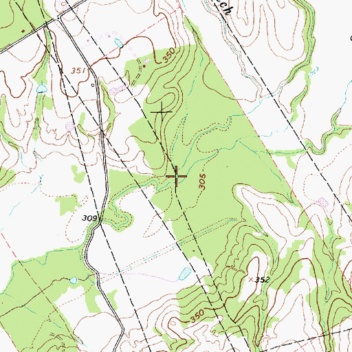 Topographic Map of South Walnut Creek, TX