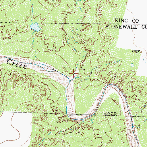 Topographic Map of Southerland Canyon, TX