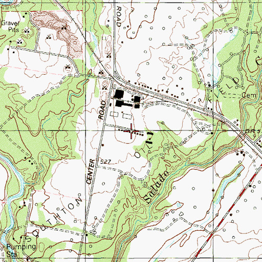 Topographic Map of Southton Oil Field, TX