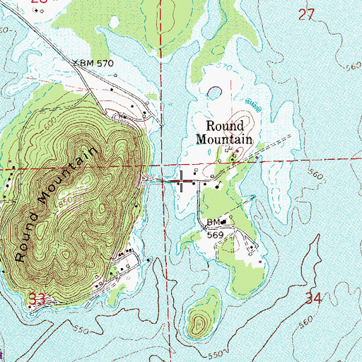 Topographic Map of Ewing Ferry (historical), AL