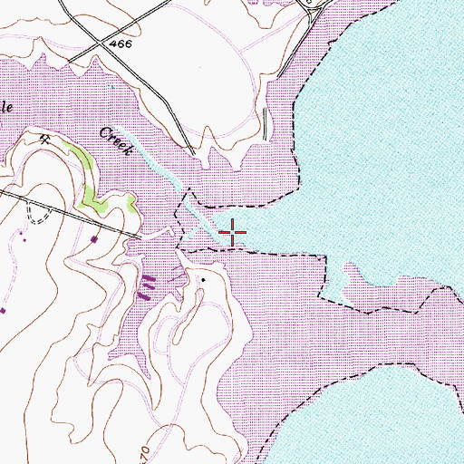 Topographic Map of Speegleville Creek, TX