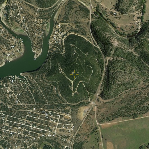 Aerial/Satellite Image of Spider Mountain, TX