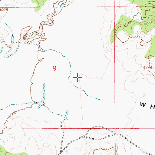 Topographic Map of White Valley, AZ