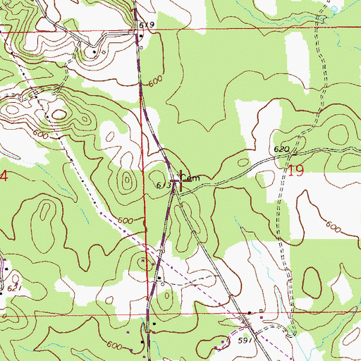 Topographic Map of Fife Cemetery, AL