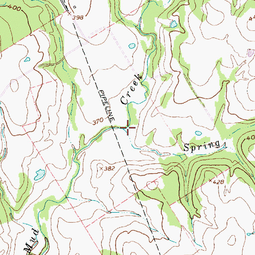 Topographic Map of Spring Branch, TX
