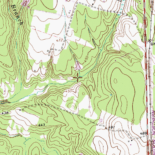 Topographic Map of Spring Branch, TX