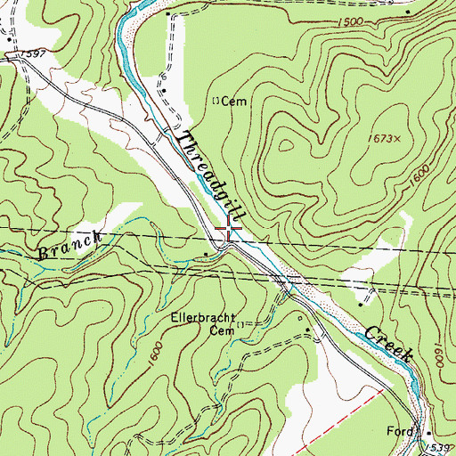 Topographic Map of Spring Branch, TX