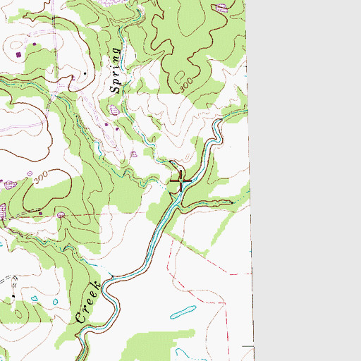 Topographic Map of Spring Branch, TX