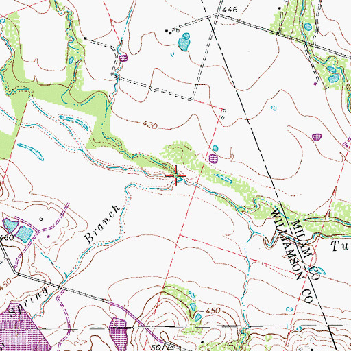Topographic Map of Spring Branch, TX