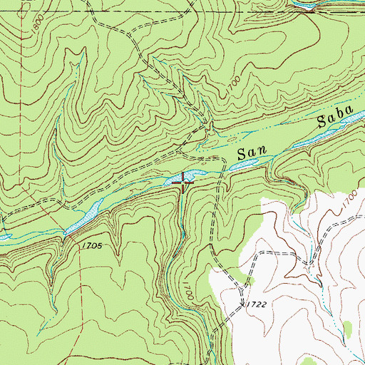 Topographic Map of Spring Branch, TX