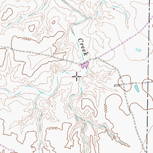 Topographic Map of Spring Canyon, TX