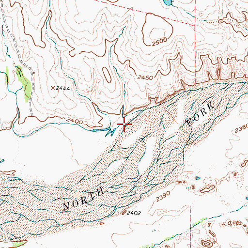 Topographic Map of Spring Creek, TX
