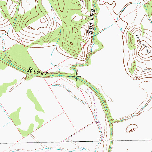 Topographic Map of Spring Creek, TX
