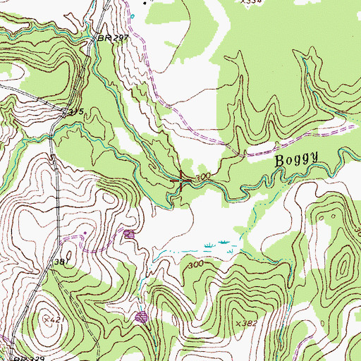 Topographic Map of Spring Creek, TX