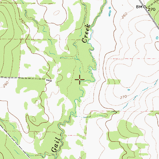 Topographic Map of Spring Creek, TX