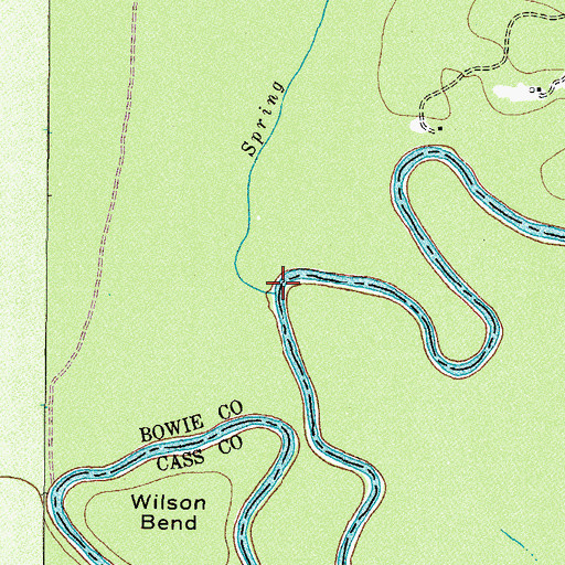 Topographic Map of Spring Creek, TX