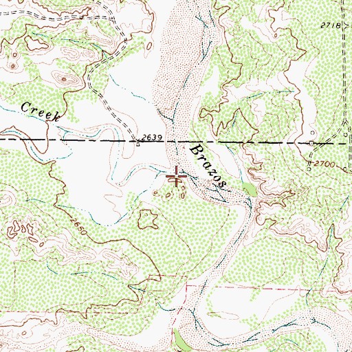 Topographic Map of Spring Creek, TX