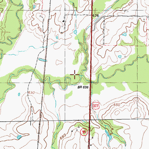 Topographic Map of Spring Creek, TX