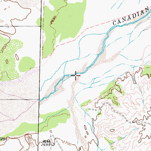 Topographic Map of Spring Creek, TX