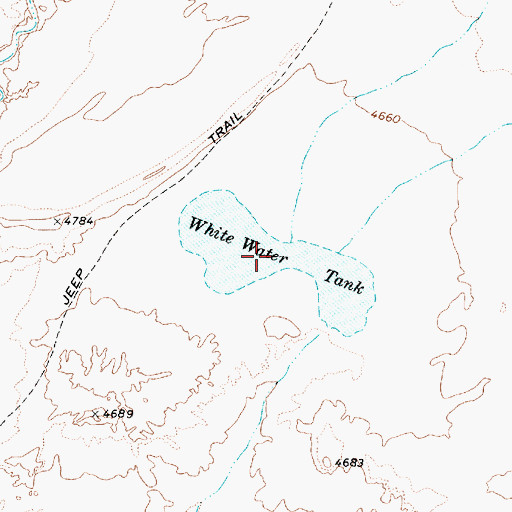 Topographic Map of White Water Tank, AZ
