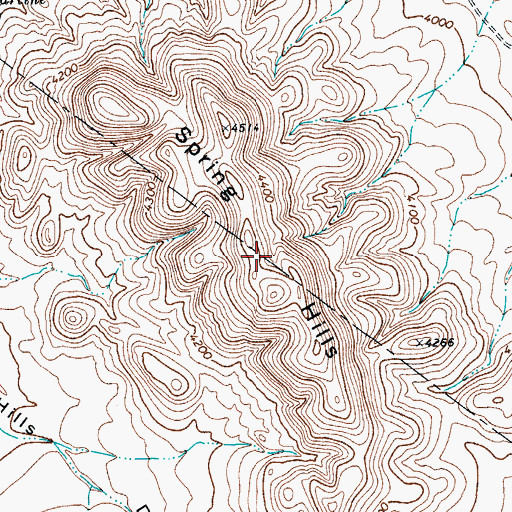 Topographic Map of Spring Hills, TX