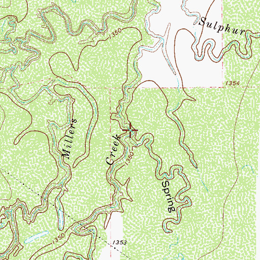 Topographic Map of Spring Hollow, TX