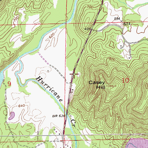 Topographic Map of Standford Springs, AL