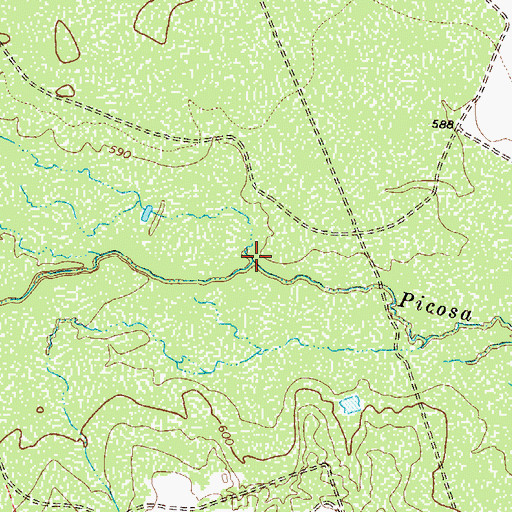 Topographic Map of Spurler Creek, TX