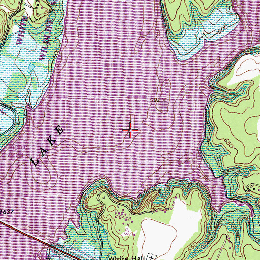 Topographic Map of Stampede Creek, TX
