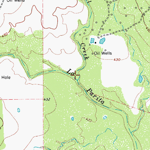 Topographic Map of Stancel Creek, TX