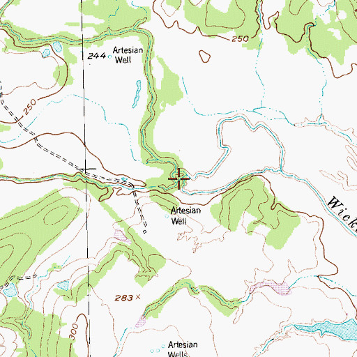 Topographic Map of Steep Hollow Branch, TX