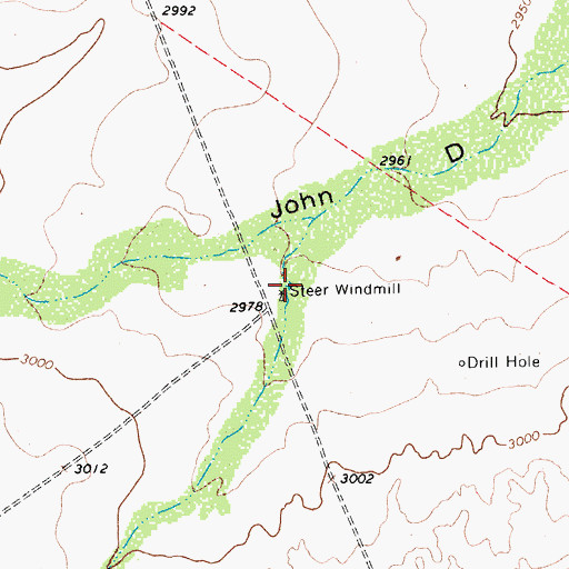 Topographic Map of Steer Windmill, TX