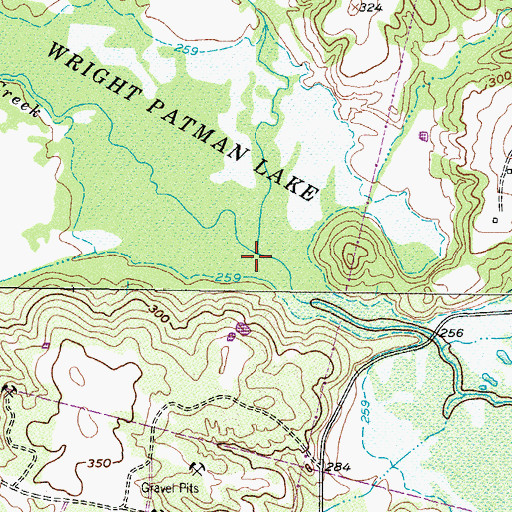 Topographic Map of Stewart Creek, TX