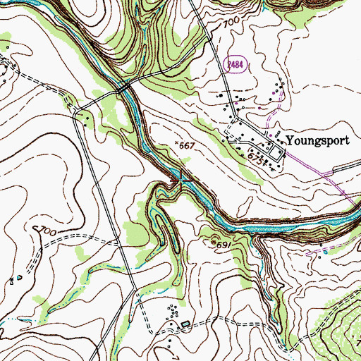 Topographic Map of Stillman Valley Creek, TX