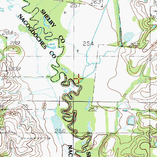Topographic Map of Stockman Creek, TX
